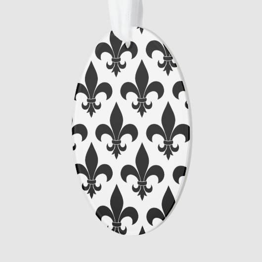French Fleur de lis Pattern Classic Ornament (voorkant)