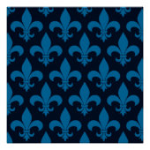 French Fleur de lis Pattern Classic Perfect Poster (Voorkant)