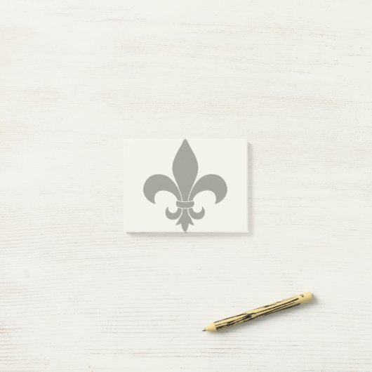 French Fleur de lis Pattern Classic Post-it® Notes (Op bureau)