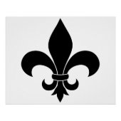 French Fleur de lis Pattern Classic Poster (Voorkant)