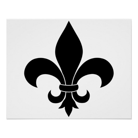 French Fleur de lis Pattern Classic Poster (Voorkant)