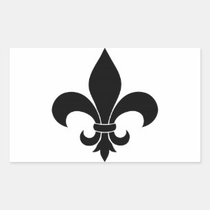 French Fleur de lis Pattern Classic Rechthoekige Sticker