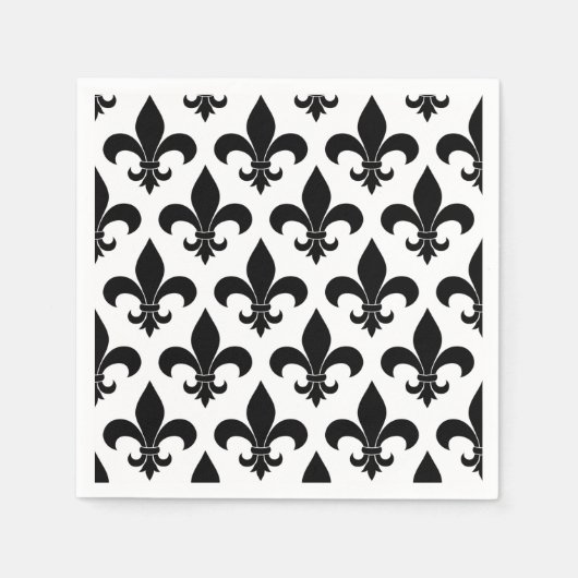 French Fleur de lis Pattern Classic Servetten (Voorkant)