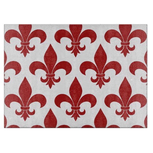 French Fleur de lis Pattern Classic Snijplank (Voorkant)