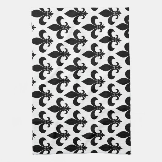 French Fleur de lis Pattern Classic Theedoek (Verticaal)