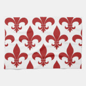 French Fleur de lis Pattern Classic Theedoek (Horizontaal)