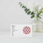 French Fleur de lis Pattern Classic Visitekaartje (Staand voorkant)