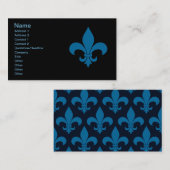 French Fleur de lis Pattern Classic Visitekaartje (Voorkant / Achterkant)