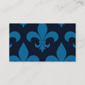French Fleur de lis Pattern Classic Visitekaartje (Achterkant)