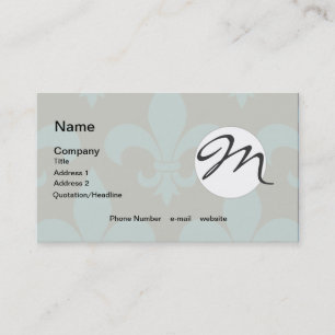 French Fleur de lis Pattern Classic Visitekaartje