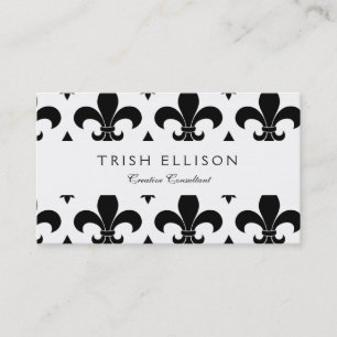 French Fleur de lis Pattern Classic Visitekaartje
