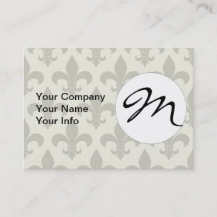 French Fleur de lis Pattern Classic Visitekaartje