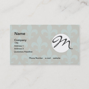 French Fleur de lis Pattern Classic Visitekaartje