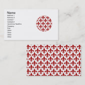 French Fleur de lis Pattern Classic Visitekaartje (Voorkant / Achterkant)