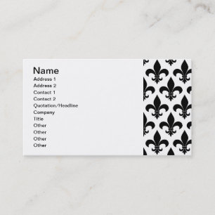 French Fleur de lis Pattern Classic Visitekaartje