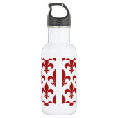 French Fleur de lis Pattern Classic Waterfles (Achterkant)