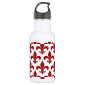 French Fleur de lis Pattern Classic Waterfles (Voorkant)