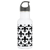 French Fleur de lis Pattern Classic Waterfles (Voorkant)