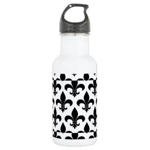 French Fleur de lis Pattern Classic Waterfles