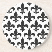 French Fleur de lis Pattern Classic Zandsteen Onderzetter (Voorkant)