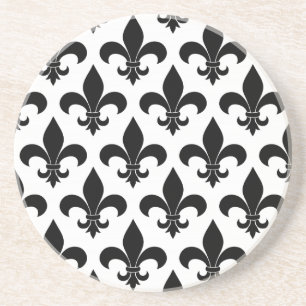 French Fleur de lis Pattern Classic Zandsteen Onderzetter