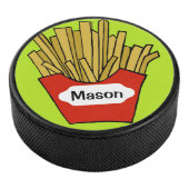 French fries custom design hockey puck (3/4)
