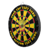 French Fries Dartboard met aangepaste tekst Dartbord (Voorkant Rechts)