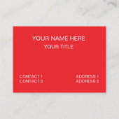 French Fries Fastfood Restaurant Frieten Visitekaartje (Achterkant)