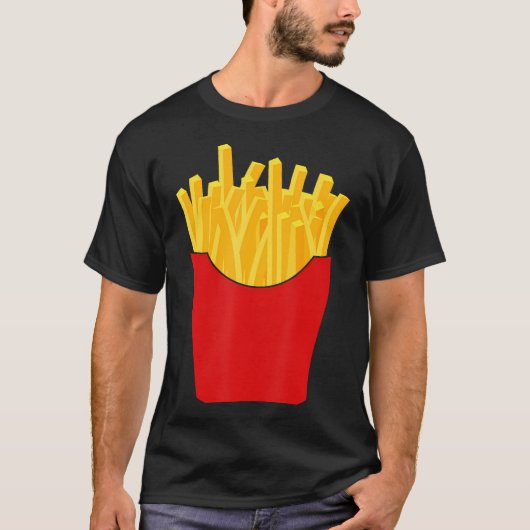 French Fries Franse Fry kostuum Shirt (Voorkant)