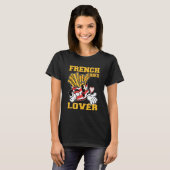 French Fries Lover Women Black T-shirt (Voorkant volledig)