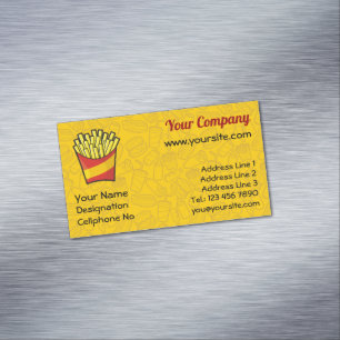 French Fries Magnetisch Visitekaartje