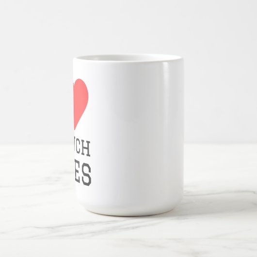  French fries pattern Koffiemok (Center)