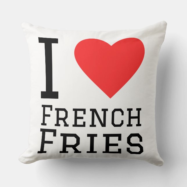  French fries pattern Kussen (Voorkant)