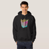 French Fries Vaporwave Retrowave Aesthetic Hoodie (Voorkant volledig)