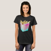 French Fries Vaporwave Retrowave Aesthetic T-shirt (Voorkant volledig)
