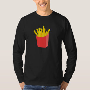 French Fries Voor Mannen Vrouwen Grappige Mannen V T-shirt