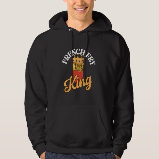 French Fry King Pommes Frites Friet Hoodie (Voorkant)