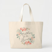 French Garden Floral Wreath Mother of the Bride Grote Tote Bag (Voorkant)