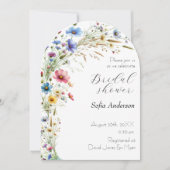 French Garden Party bloem lavendel Uitnodiging (Voorkant)