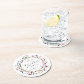 French Garden Party bloem Ronde Kartonnen Onderzetter (Insitu)