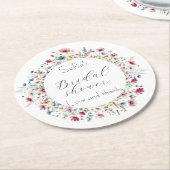 French Garden Party bloem Ronde Kartonnen Onderzetter (Gebogen)