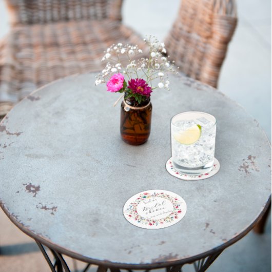 French Garden Party bloem Ronde Kartonnen Onderzetter