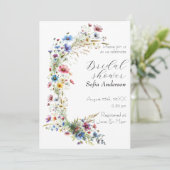 French Garden Party Bloem Uitnodiging (Staand voorkant)