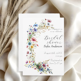 French Garden Party Bloem Uitnodiging