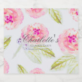 French Garden Party Bridal Shower Sparkling Wijnetiket (Enkel label)