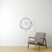 French Garden Party flower Invitation Wandkleed (In Situ (horizontaal))