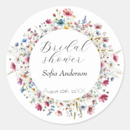French Garden Party flower Ronde Sticker