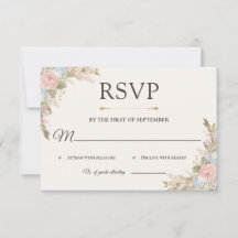 French Garden RSVP Card