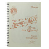 French Green Fashion Magazine Art Nouveau Notitieboek (Voorkant)
