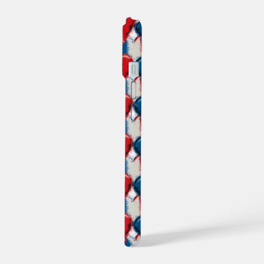 French Hearts 2 iPhone 15 Case (Linkerkant)